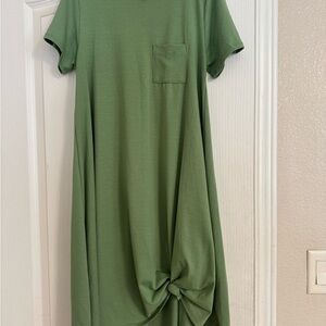 LuLaRoe Green High Low T-Shirt Dress